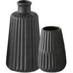 Lot-de-2-vases-ceramique-noir-pour-interieur-scandinave